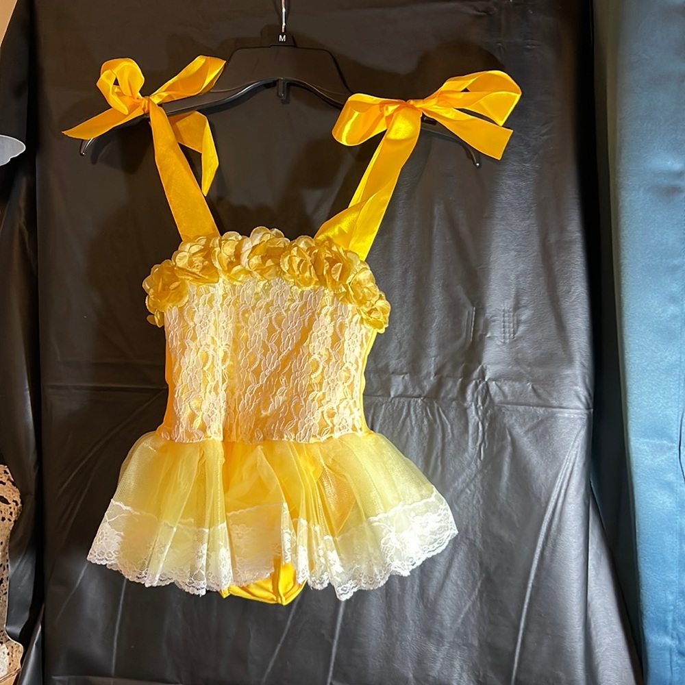 Yellow ballet dance costume NWOT